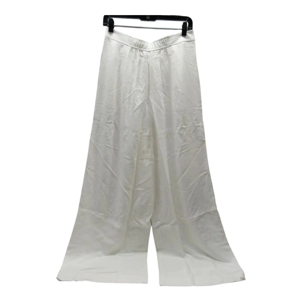 The Noli Shop Women's Linen Pant White Size M Seychelles Relaxed $MSRP $125